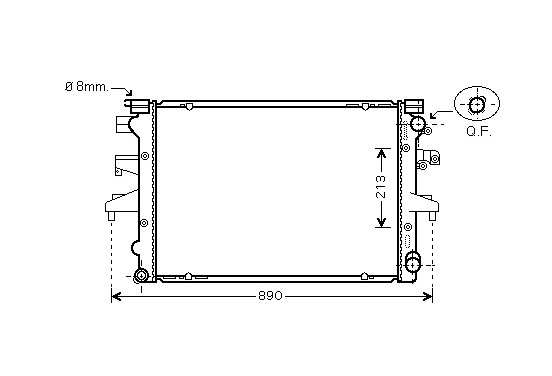 RADIATEUR DIESEL 2.5 TDi 58002232 International Radiators