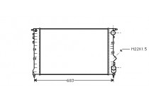 RADIATEUR DIESEL 4/91+ -AUTO zonder AIRCO