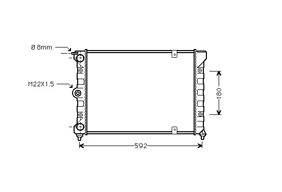 RADIATEUR DIESEL                  O 58002084 International Radiators