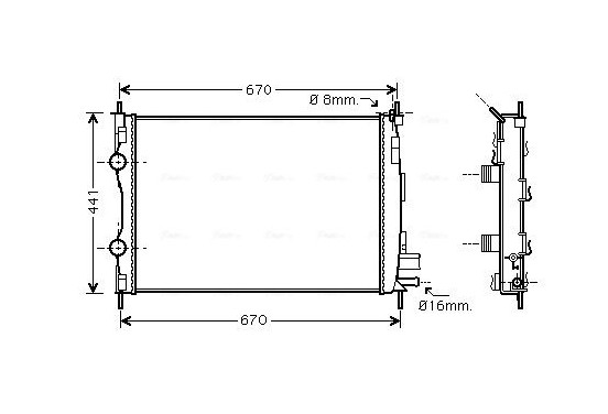 Radiateur DN2361 Ava Quality Cooling