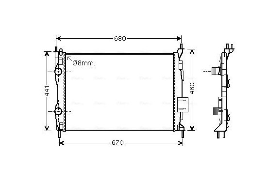 Radiateur DN2413 Ava Quality Cooling