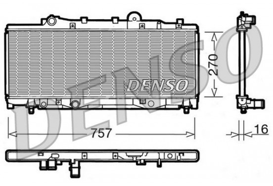 Radiateur DRM09090 Denso