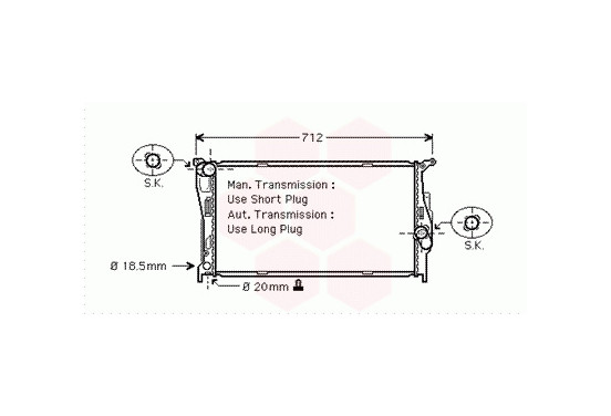 RADIATEUR E87/E90/E91 20Di 04- 06002293 International Radiators Plus