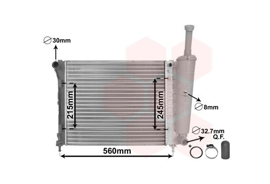 RADIATEUR FIAT500 12i 07- 17002345 International Radiators Plus