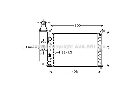 Radiateur FT2323 Ava Quality Cooling