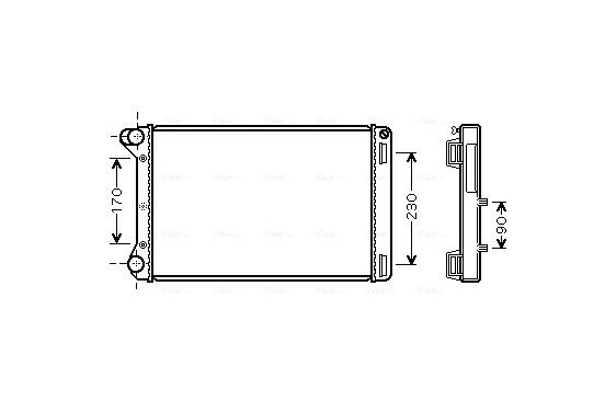 Radiateur FTA2301 Ava Quality Cooling