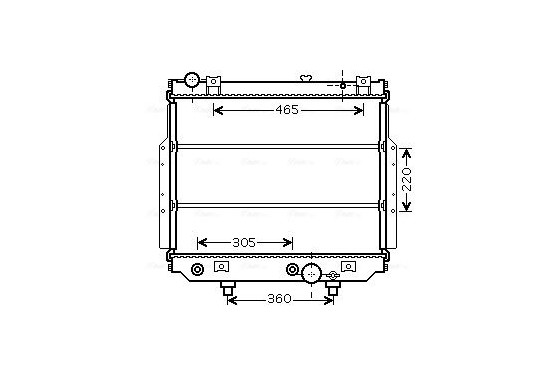 Radiateur JEA2038 Ava Quality Cooling