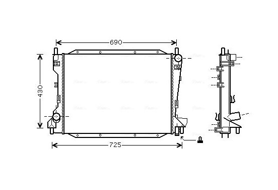 Radiateur JRA2035 Ava Quality Cooling