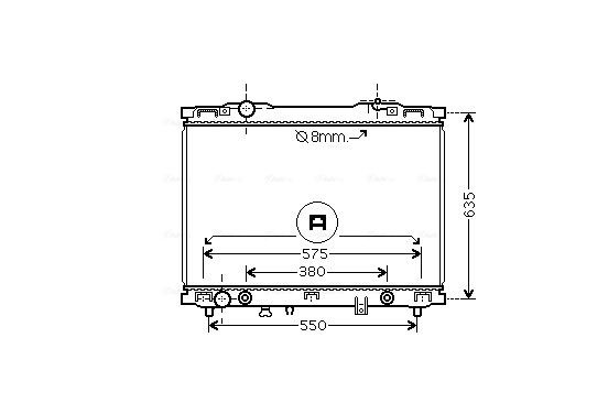 Radiateur KAA2057 Ava Quality Cooling