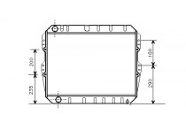 RADIATEUR LANDCRUISER 2.4 TD 2LT