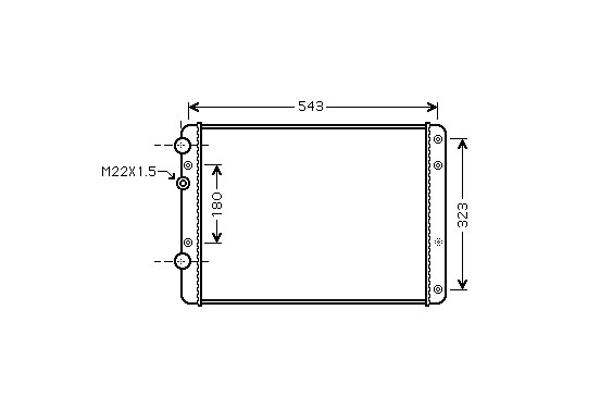 RADIATEUR LUPO 10/14/14TDi 99-05 58002249 International Radiators