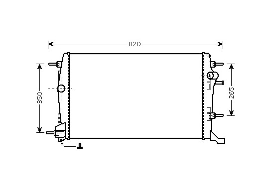 RADIATEUR MEGANE3 20DCi MT vanaf '08 43002414 International Radiators