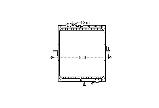 RADIATEUR MERC 652 SK SMALL CAB 96- 31002234 Van Wezel