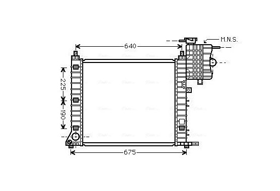 Radiateur MS2348 Ava Quality Cooling