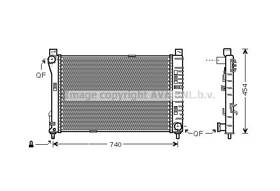 Radiateur MS2378 Ava Quality Cooling