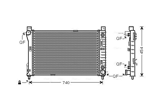 Radiateur MSA2286 Ava Quality Cooling