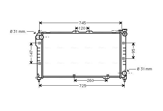 Radiateur MZ2101 Ava Quality Cooling