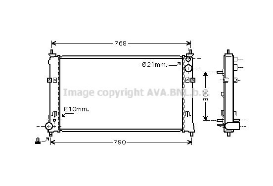 Radiateur MZ2192 Ava Quality Cooling