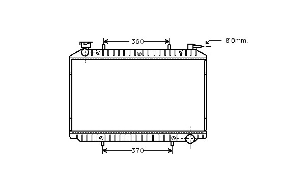 RADIATEUR NISSAN SERENA MT 96 tot '01 13002206 International Radiators