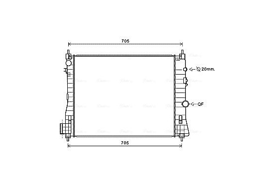 Radiateur OL2665 Ava Quality Cooling