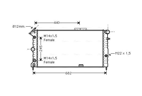 Radiateur OLA2136 Ava Quality Cooling