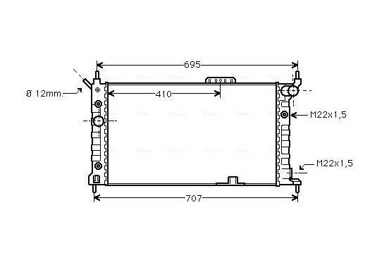 Radiateur OLA2169 Ava Quality Cooling