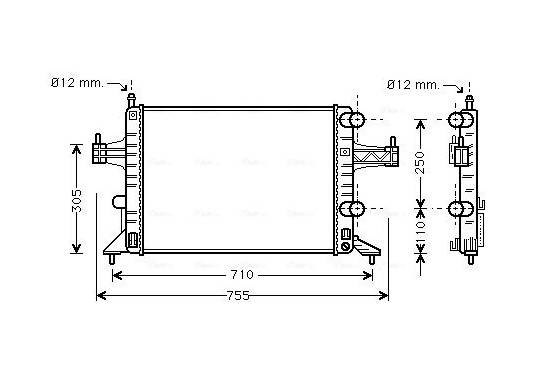 Radiateur OLA2303 Ava Quality Cooling