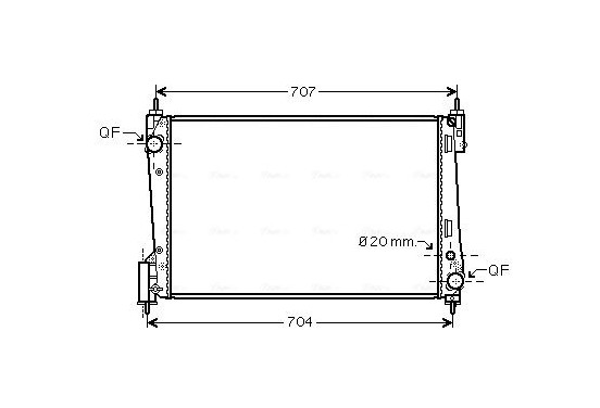 Radiateur OLA2423 Ava Quality Cooling