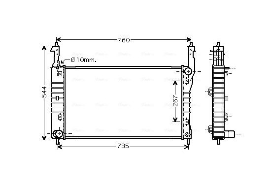 Radiateur OLA2432 Ava Quality Cooling