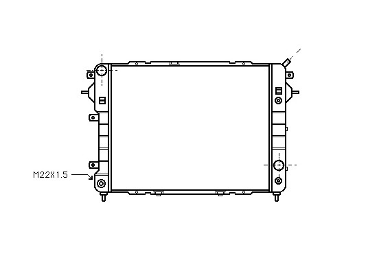 RADIATEUR OMEGA A/SEN  B 86-94 37002089 International Radiators