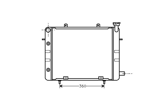 RADIATEUR   OPEL COMM.C 2.5S 78- 37002060 International Radiators