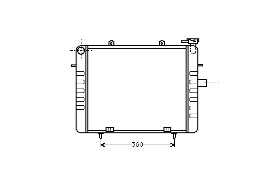 RADIATEUR Opel Rekord E 2.0i 77-84 37002036 International Radiators