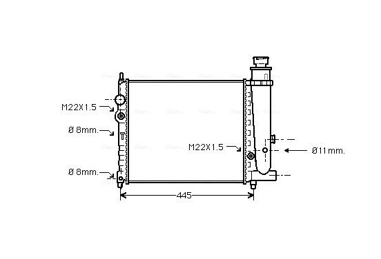 Radiateur PE2073 Ava Quality Cooling