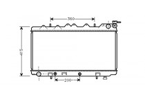 RADIATEUR PRIMERA BENZ AUT.90- RADI