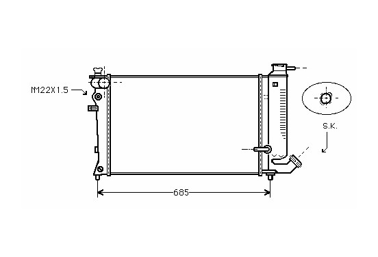 RADIATEUR PSA 09002170 International Radiators Plus