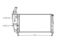 RADIATEUR PUNTO1 85 1.2 MT AC 97-00