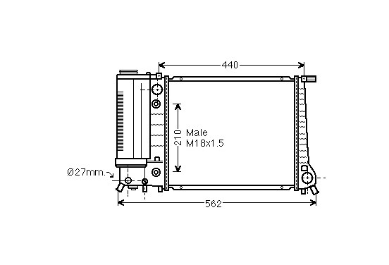 RADIATEUR RADIATEUR BMW 325 86 06002082 International Radiators