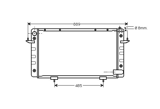 RADIATEUR RANGE ROVER  VANAF 1991 02002099 International Radiators