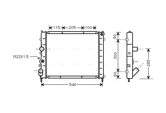 Radiateur RTA2174 Ava Quality Cooling