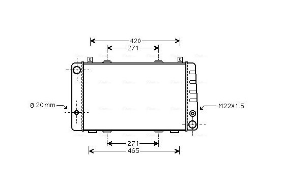 Radiateur SA2009 Ava Quality Cooling