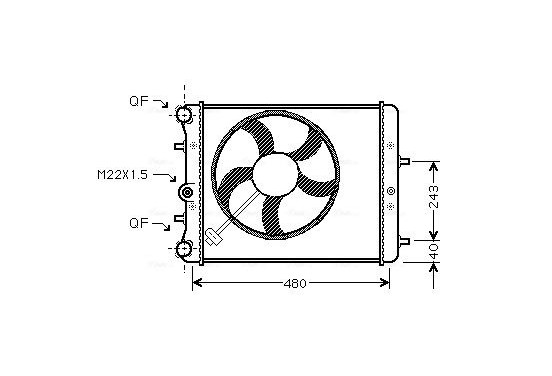 Radiateur SAA2013 Ava Quality Cooling