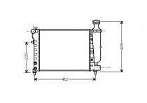 RADIATEUR SAXO 11i/14i MT zonder AIRCO 01tot '03