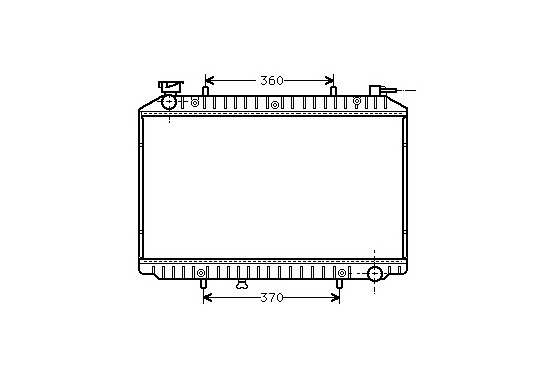 RADIATEUR Serena 2.0 93- CAP LEFT 13002155 International Radiators Plus