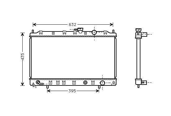 RADIATEUR SPACE WAGON2 2.0i AT 93- 32002133 International Radiators