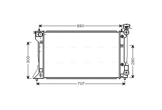 Radiateur TO2293 Ava Quality Cooling