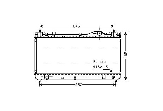 Radiateur TO2342 Ava Quality Cooling