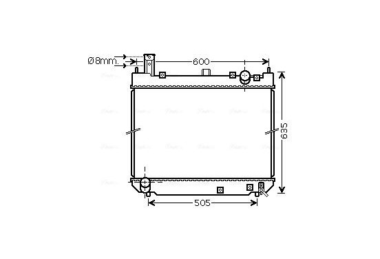 Radiateur TO2488 Ava Quality Cooling
