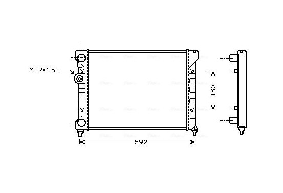 Radiateur VN2029 Ava Quality Cooling