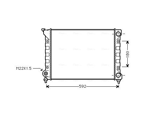 Radiateur VN2071 Ava Quality Cooling