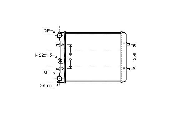 Radiateur VN2152 Ava Quality Cooling